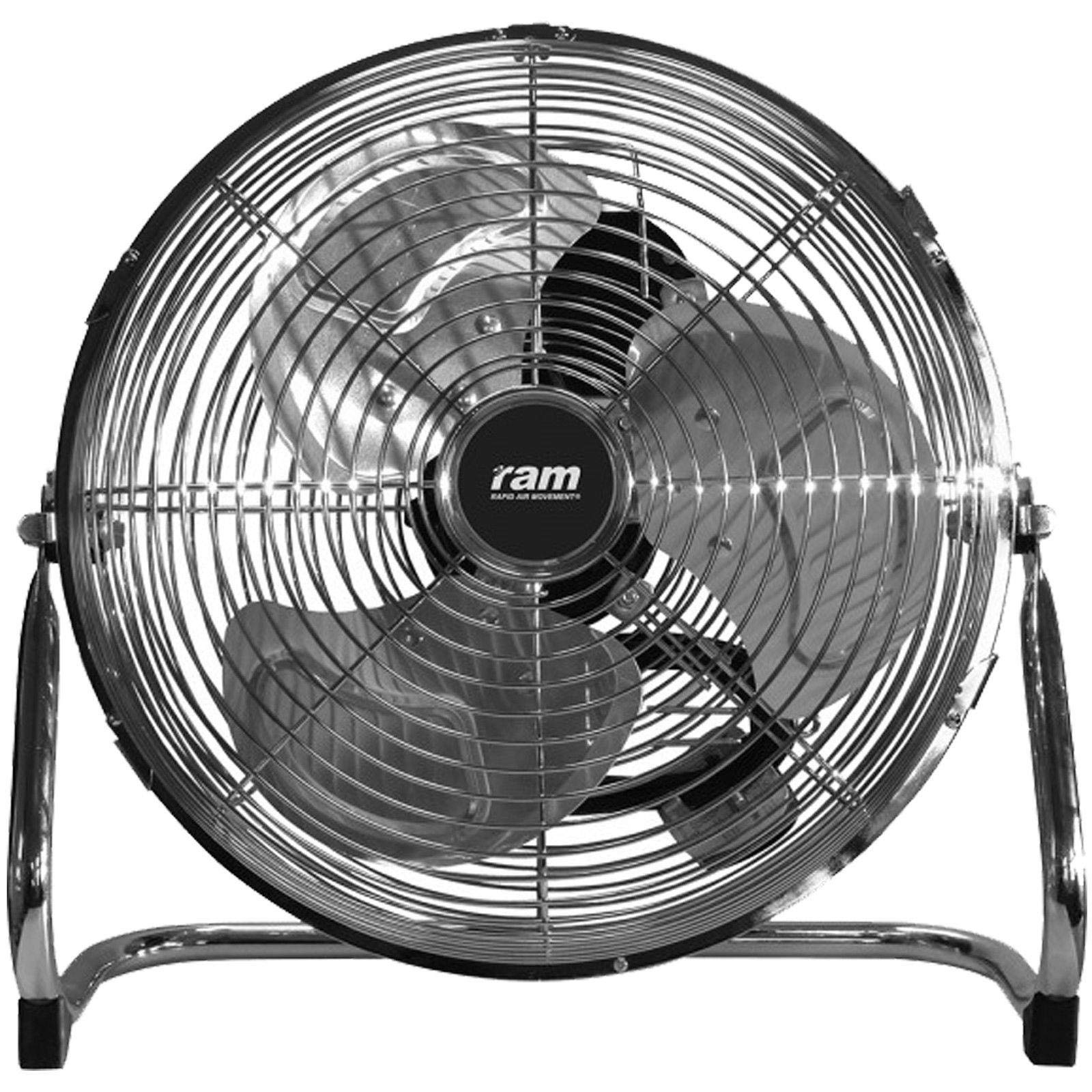 9" 12" 16" RAM Metal Floor Air Circulator 2-3 Speed Quiet Hydroponics Grow Fan (12 inch - 3 speed)