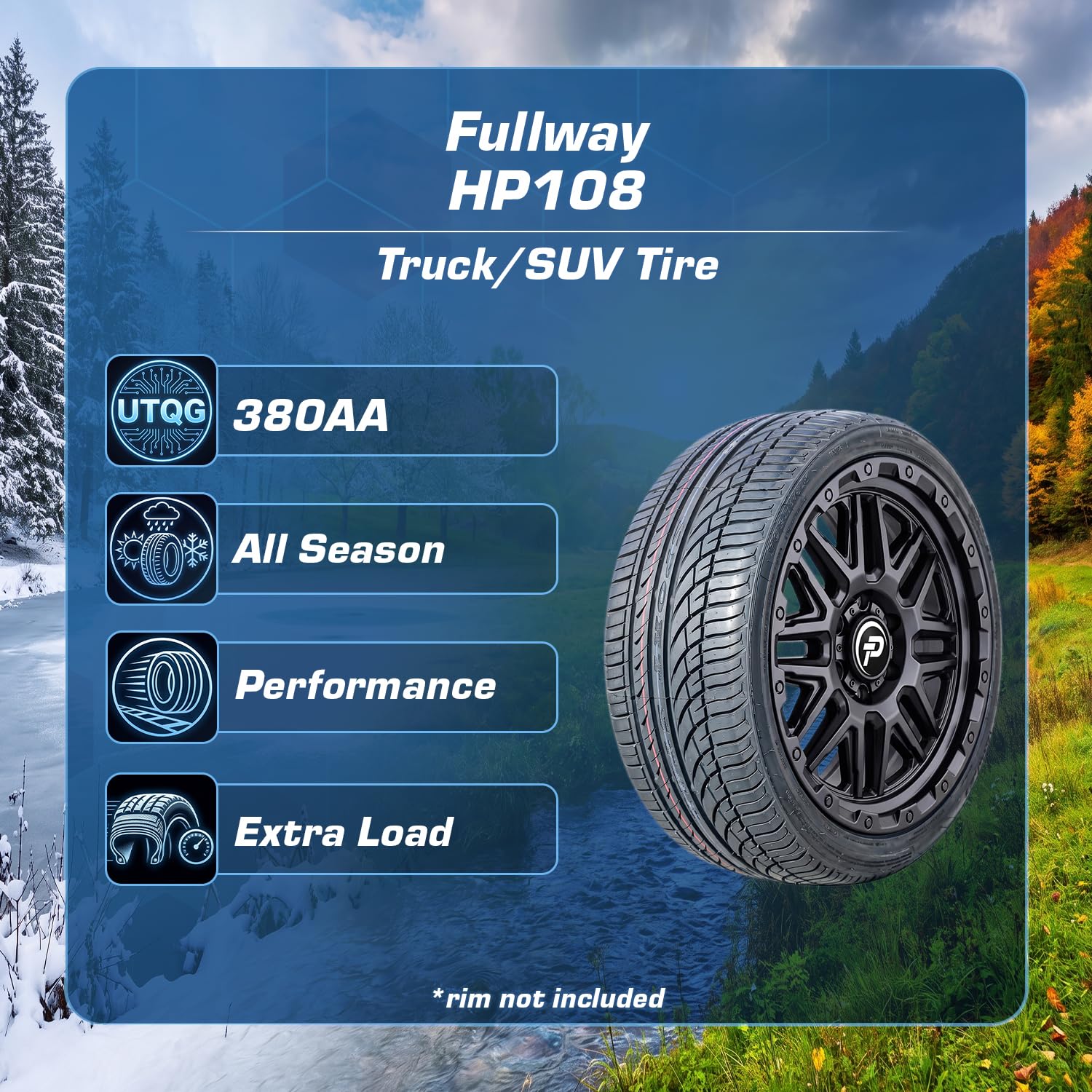 Amazon.com: Fullway HP108 295/35R24 110V All Season XL Performance