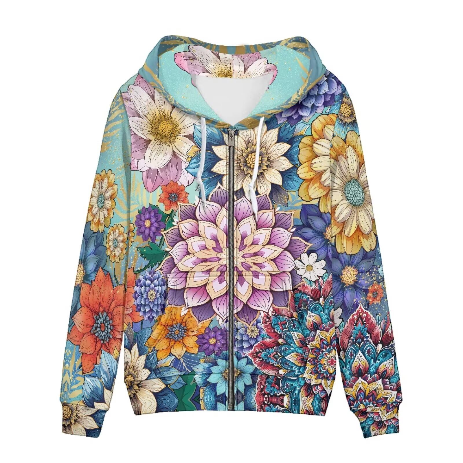 Tongluoye Womens Hoodies Zip Up Lightweight Long Sleeve Thin Hooded Sweathsirt Trendy Jacket