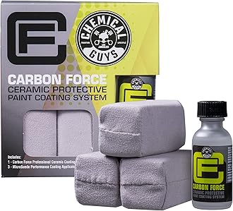 Chemical Guys WAC232 Carbon Force Ceramic Protective Paint Coating System, Includes 1 Carbon Force (1 fl oz), 3 MircoSuede Applicators