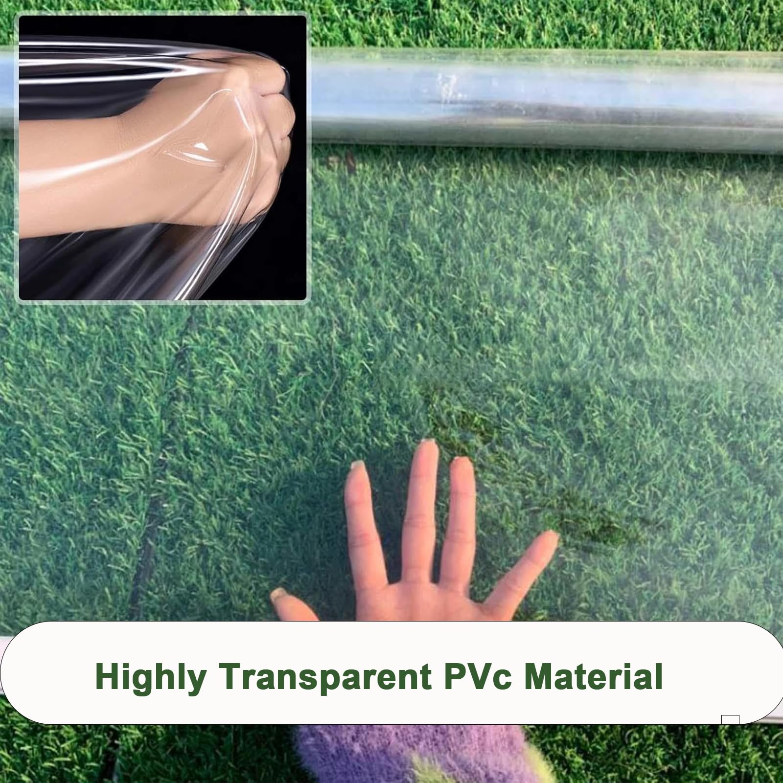 Generico Plastica in PVC Tapparella Avvolgibile Antivento E Antipioggia Tende A Rullo Trasparenti Esterni Isolamento Tenda A Rullo Esterni per Giardino Esterno Balcone,001,100 * 180cm