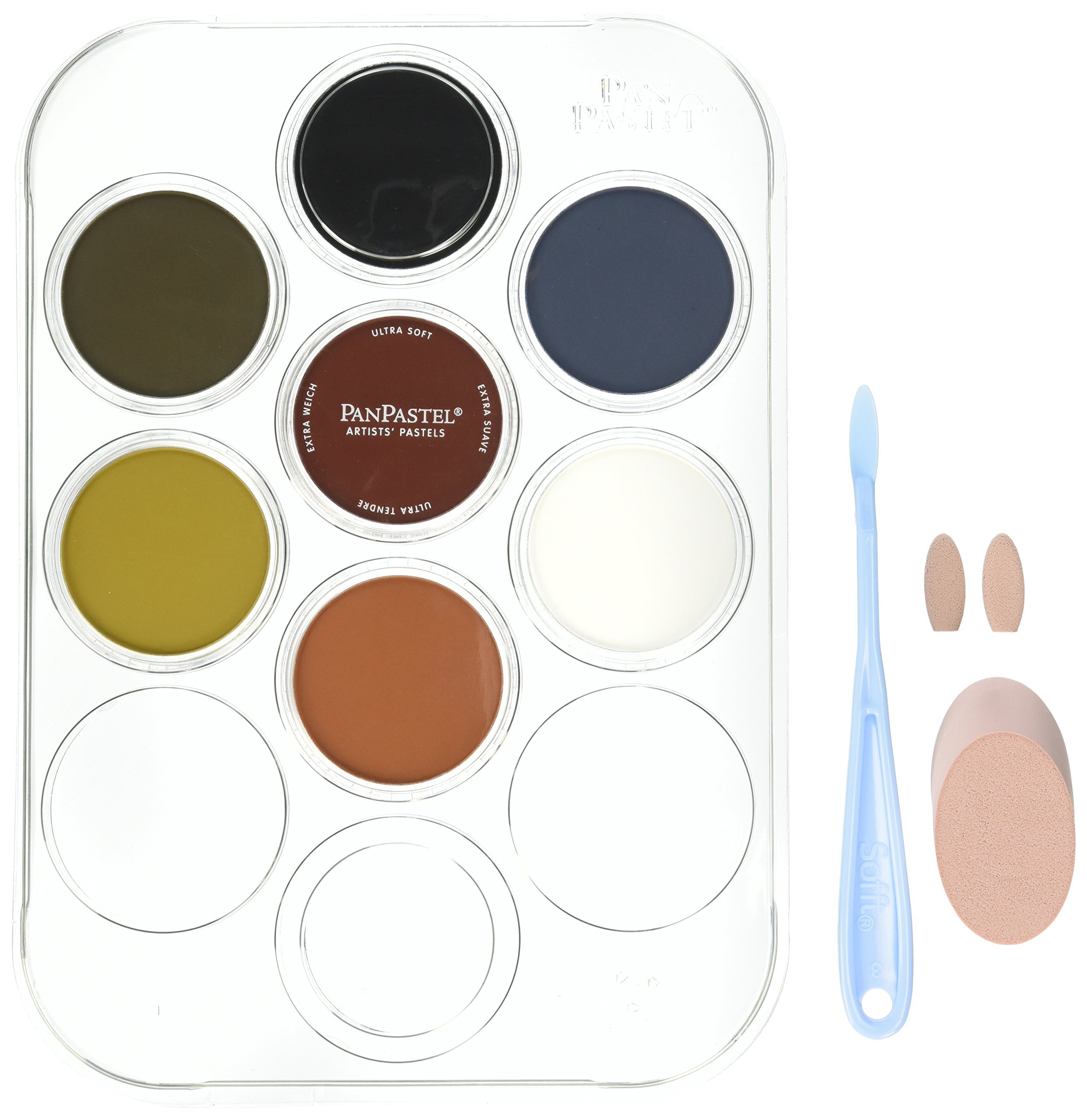 PanPastel Artist Pastels by GOLDEN, Sketch & Tone Set, 7 Color, Professional Artist Pastels, Unique Pan Format (cake-like)