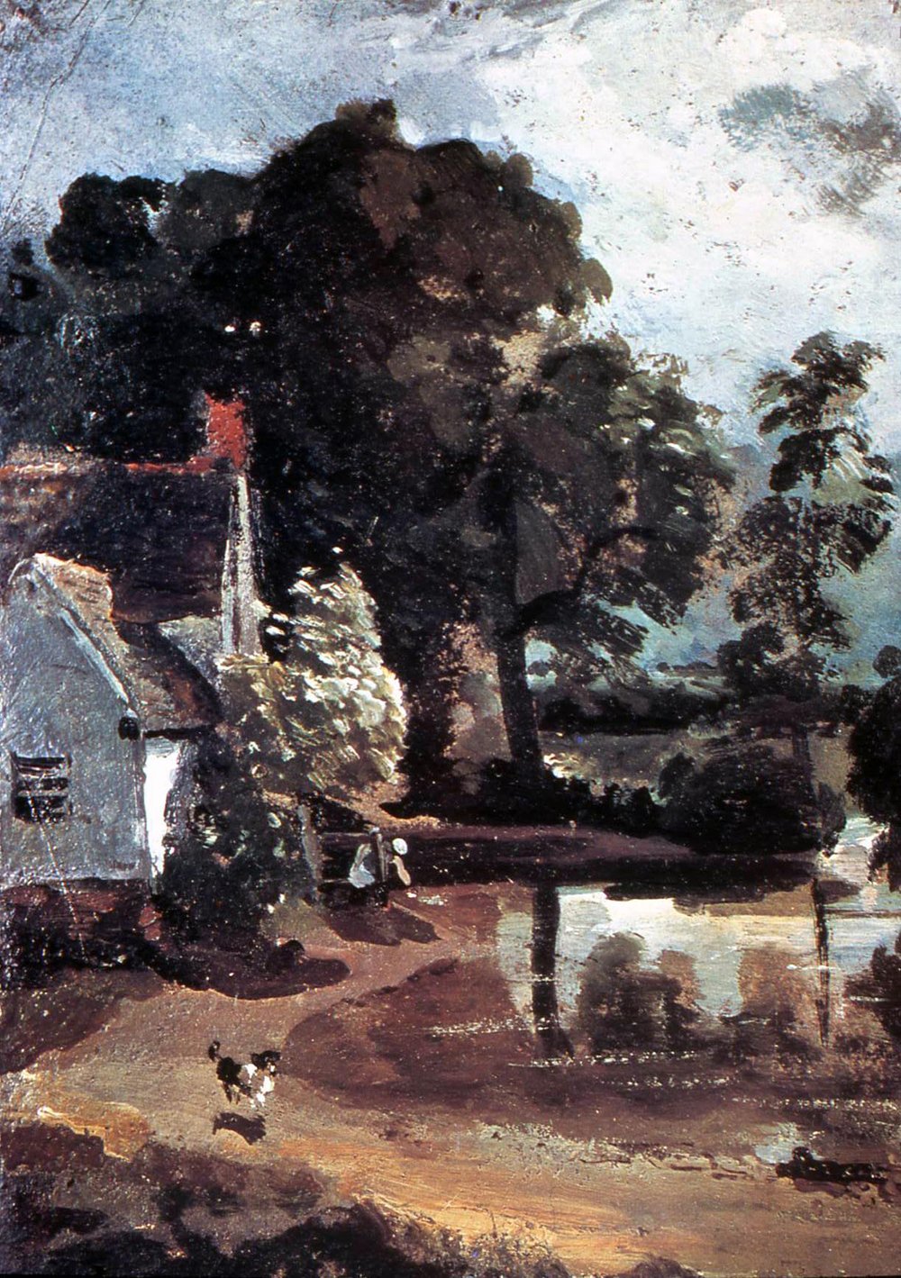 Cuadro enmarcado Willy Lott's House de John Constable: decoración clásica mate