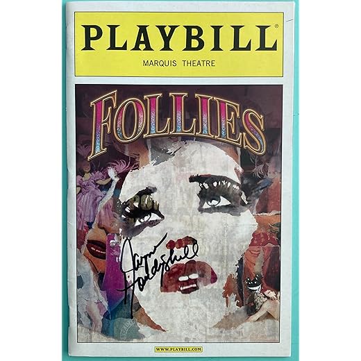 Jayne Houdyshell Signed Brand New Color Playbill from Follies 2011 Revival starring Bernadette Peters Jan Maxwell Ron Raines Danny Burstein Elaine Paige