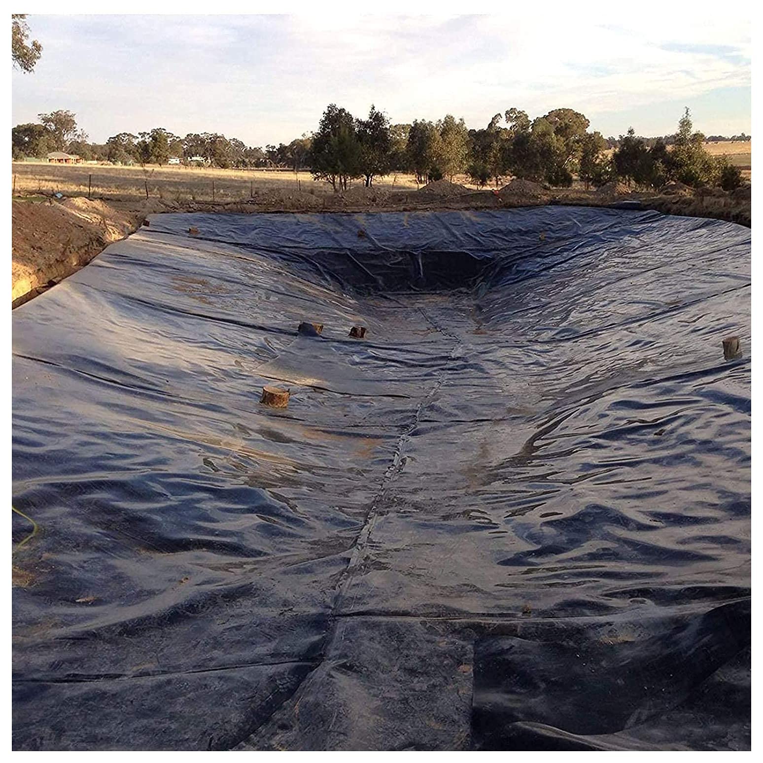 Generisch Hochleistungsfähige, Flexible Teichfolie 6x23ft, Faltbare, wasserdichte Teichbodenfolie für Außenpools, Gartenwasserfälle, Stauseen und Flussufer (Farbe: 12S)