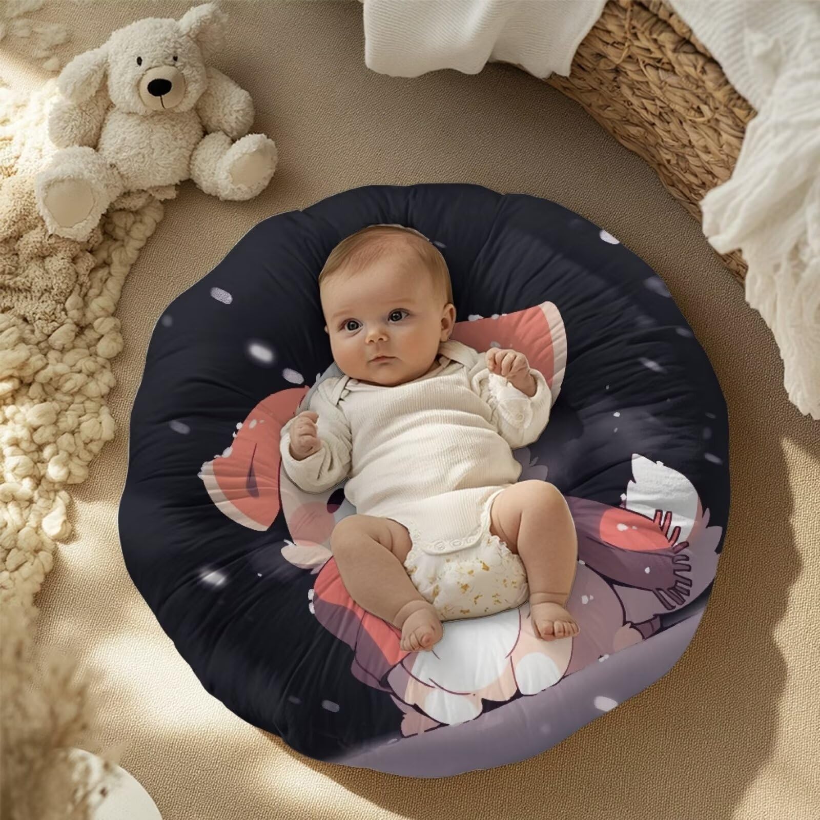 Oamsistay Baby Lounger Cover for Newborn Girls and Boys,Dog Washable Soft Lounger Pillow Case for Babies Breathable & Comfortable Baby Lounger Cover Cover for Baby Newborn Lounger