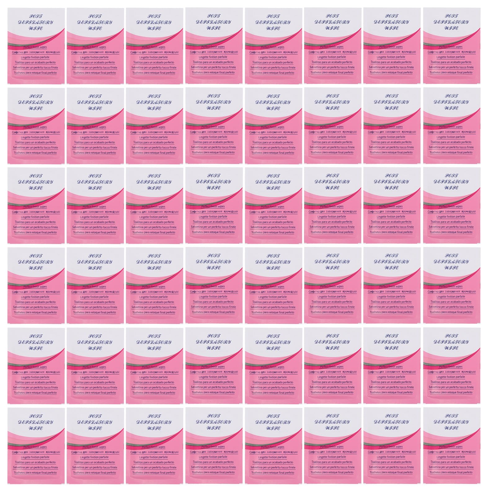 Baluue Salviette Post Depilazione Wax Remover 50 Pezzi, Pulizia Accurata dei Residui di Cera, Formula Delicata Glicerina per Uso Dopo la Ceretta