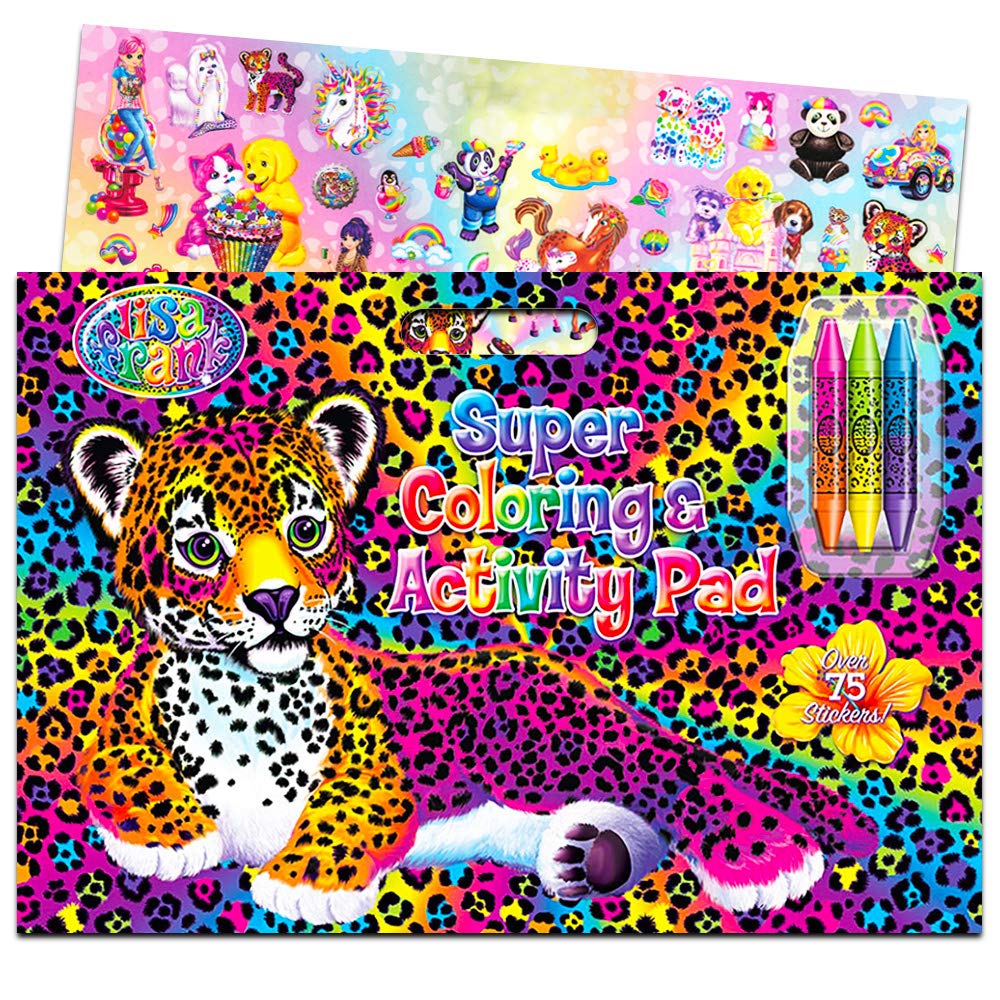 Lisa FrankSuper Coloring and Activity Pad with Colorful Fun Stickers