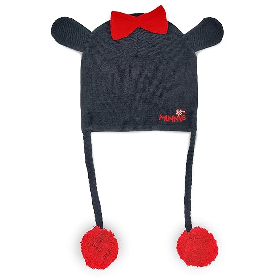 Minnie Girls Pom Pom/Bow Black