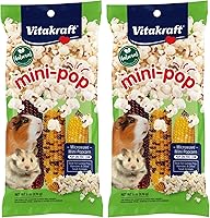 Vista 1 de Vitakraft Mini Pops Treat para animales pequeños, mazorca de maíz 100% real, soporta dientes sanos, 6 onzas (paquete de 2)