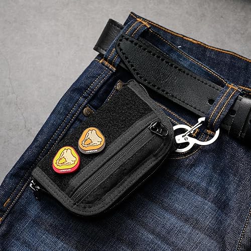 Miniatura 9 de VIPERADE VE21 EDC - Organizador de bolsillo pequeño con 9 compartimentos, bolsa de herramientas de bolsillo con panel de visualización de parches,
