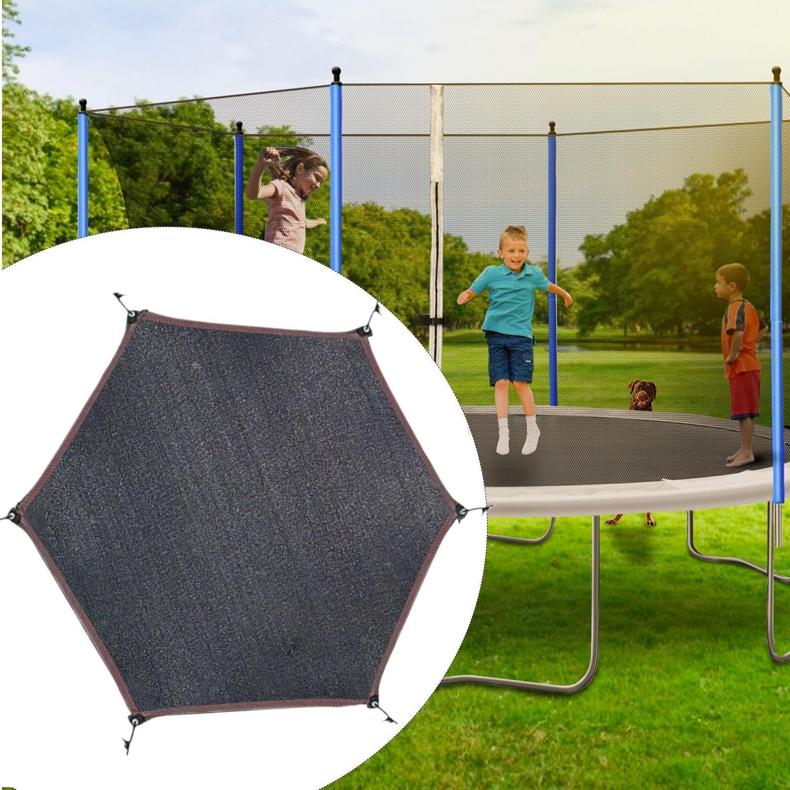Generico Copertura per Tappeto Elastico - Blocco Solare e Antipolvere,Rete di Copertura Superiore a Maglia - Bambini Ragazzi Genitori Esterno e Scuole Centri Comunitari Pubblici Parchi e Aree Gioco