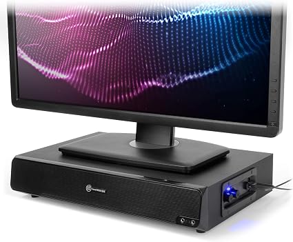 GOgroove 2.1 Altoparlante per Computer e Supporto per Monitor USB  alimentati - SonaVERSE BSE Sound Base 3\