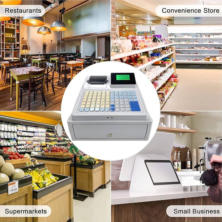 Amazon.co.jp: 電子キャッシュ レジスター、中小企業向け LCD