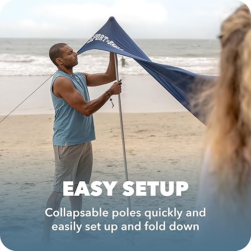 Miniatura 6 de Sport-Brella Sol-Breeze Shelter UPF 50+ Toldo para el sol y la lluvia para camping, playa y eventos deportivos (10 x 10)