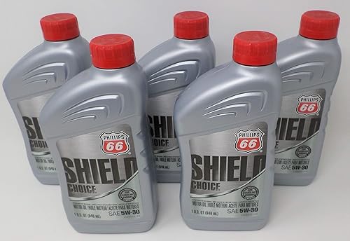 Phillips 66 5W30 Shield Choice Aceite Cuarto de galón 1081455 (paquete de 5) disponible en Yaxa Peru