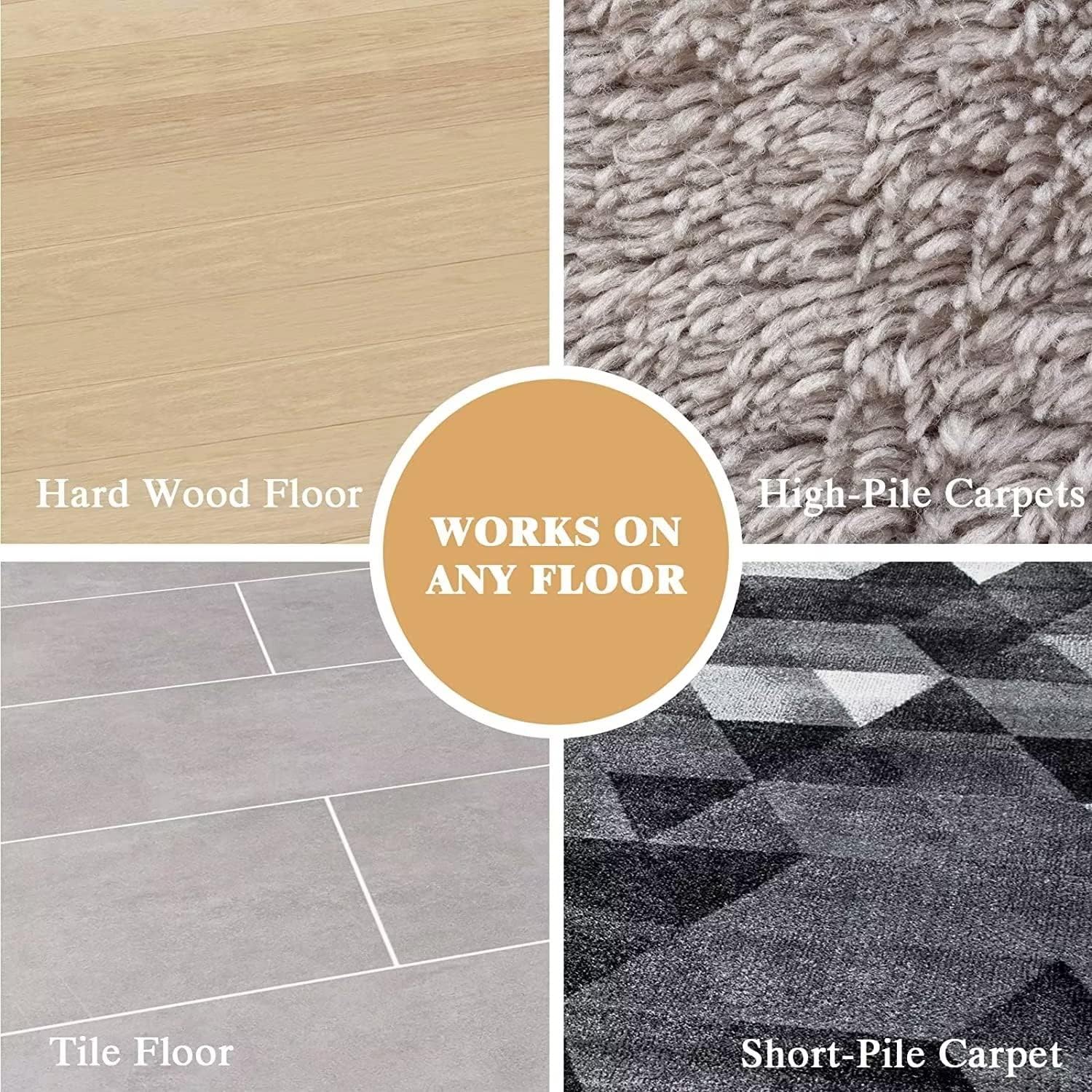 Natsukage Glass Chair Mat, 36" x 36" x 1/4" Thick Tempered Glass Office Chair Mat for Carpet or Hardwood Floor - Effortless Rolling, Easy to Clean, Best for Your Home or Office Floor : Office Products