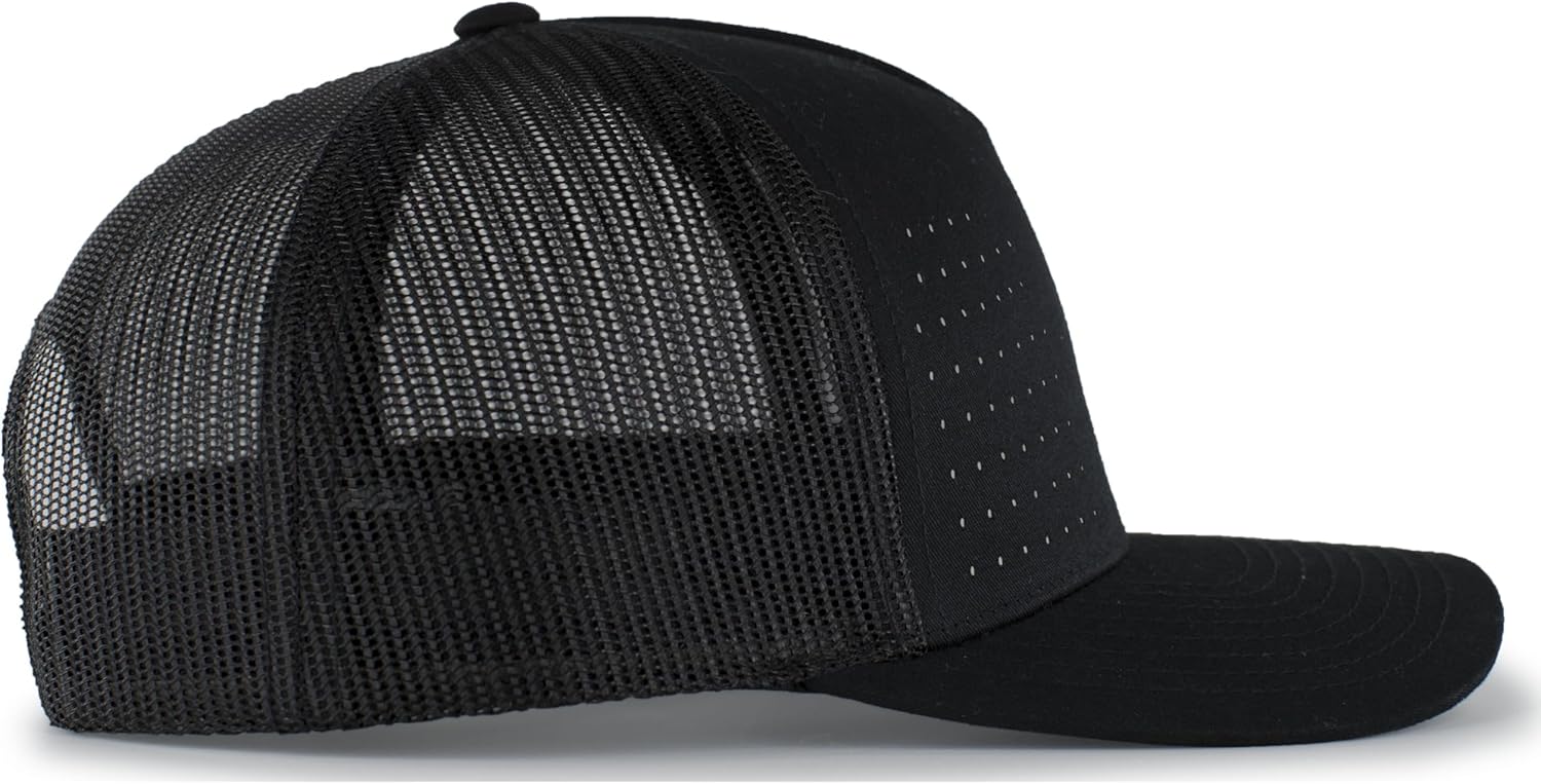 Pacific Headwear Unisex-Adult Perforated 5-Panel Trucker Snapback Cap - Image 4