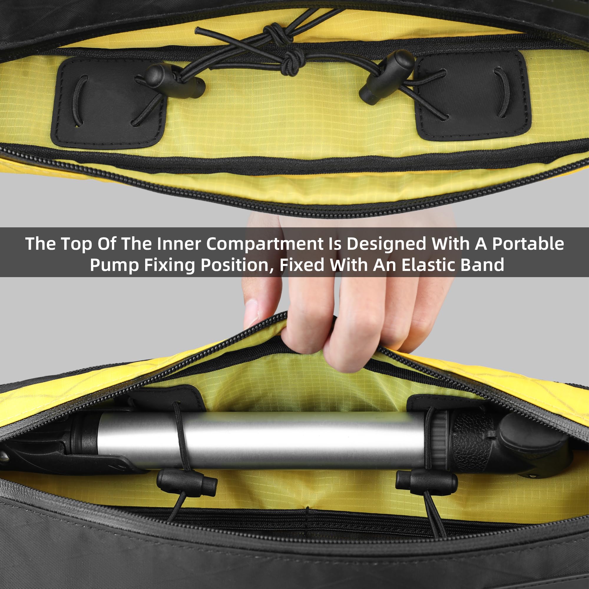 Rhinowalk Borsa Da Telaio Bici Impermeabile | 2.7L | Accessorio Professionale Ciclismo