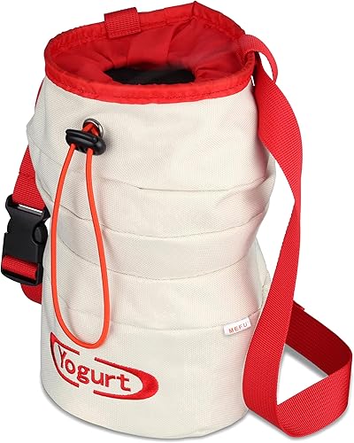 Miniatura 5 de Bolsa de tiza para escalada en roca, boulder y levantamiento de pesas, diseño inspirado en Asia, cubo de tiza premium con cinturón de clip rápido,