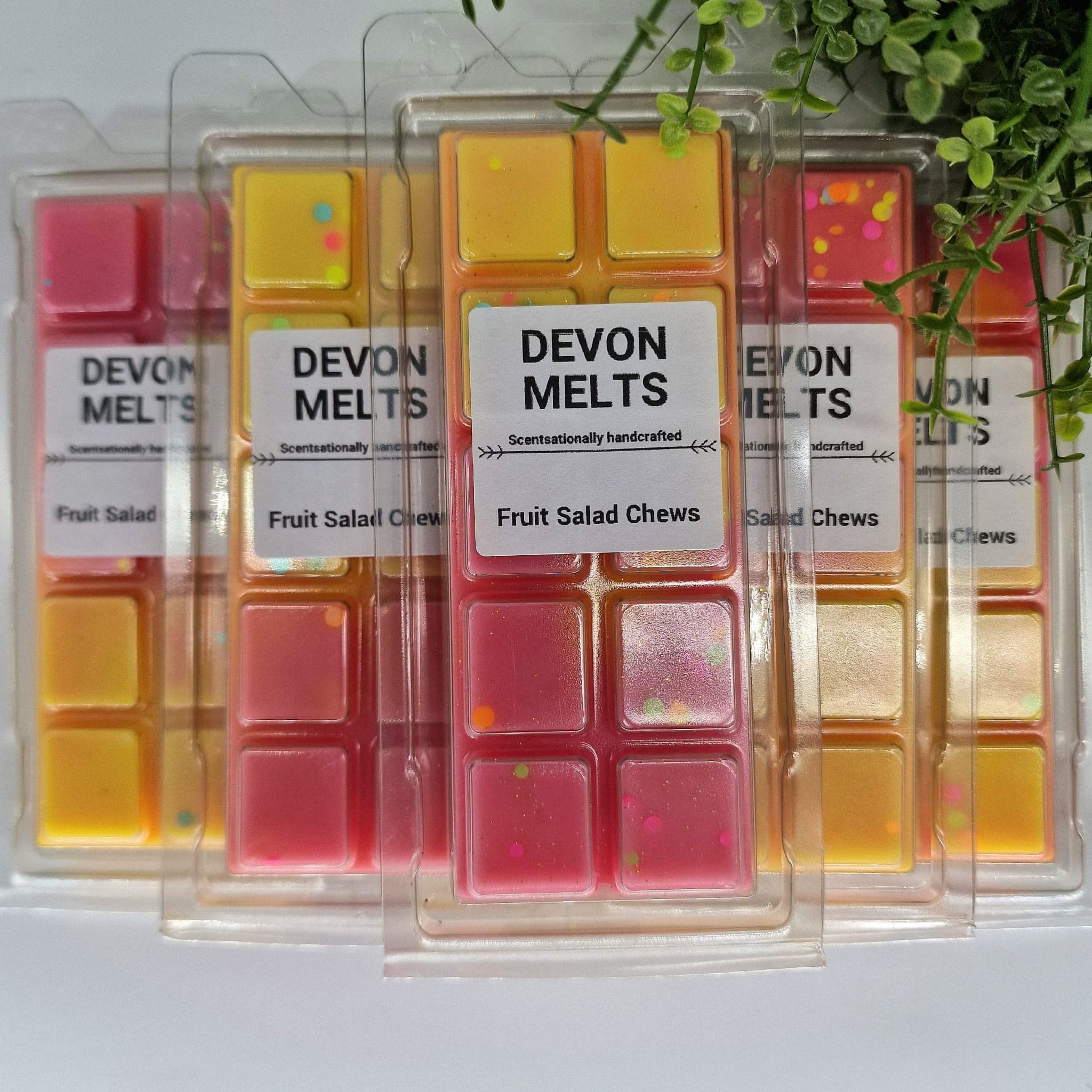 Devon Melts - Fruit Salad Chews - Highly Scented 100% Soy Wax Snap bar