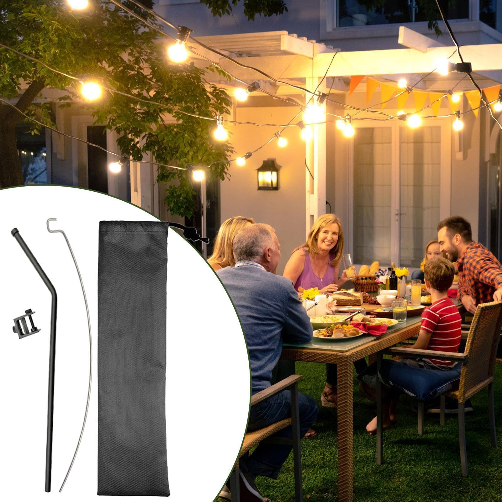 Camping Leuchtenständer Tragbare Camping Faltlichtstange | Verstellbarer Lampenständer Outdoor Ausrüstung Für Camping Wandern Angeln Barbecue Party Picknick