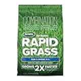 Scotts Turf Builder Rapid Grass Sun and Shade Mix, Combination Grass Seed and Fertilizer, Grows Green Grass in Just Weeks, 16 lbs.