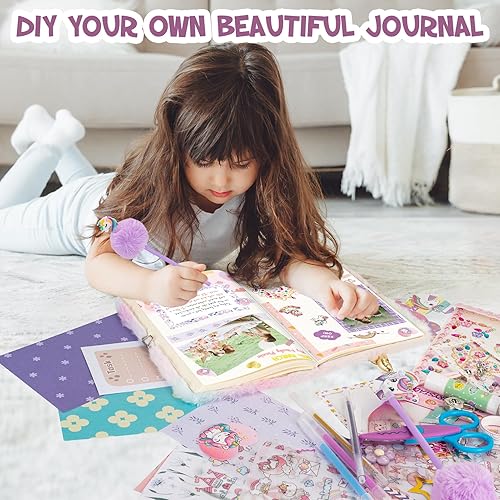 Miniatura 5 de QIYVLOS Kit de diario de bricolaje con diario, diario de temática mágica, suministros estacionarios, juguetes para edades de 8 a 13 años, regalos