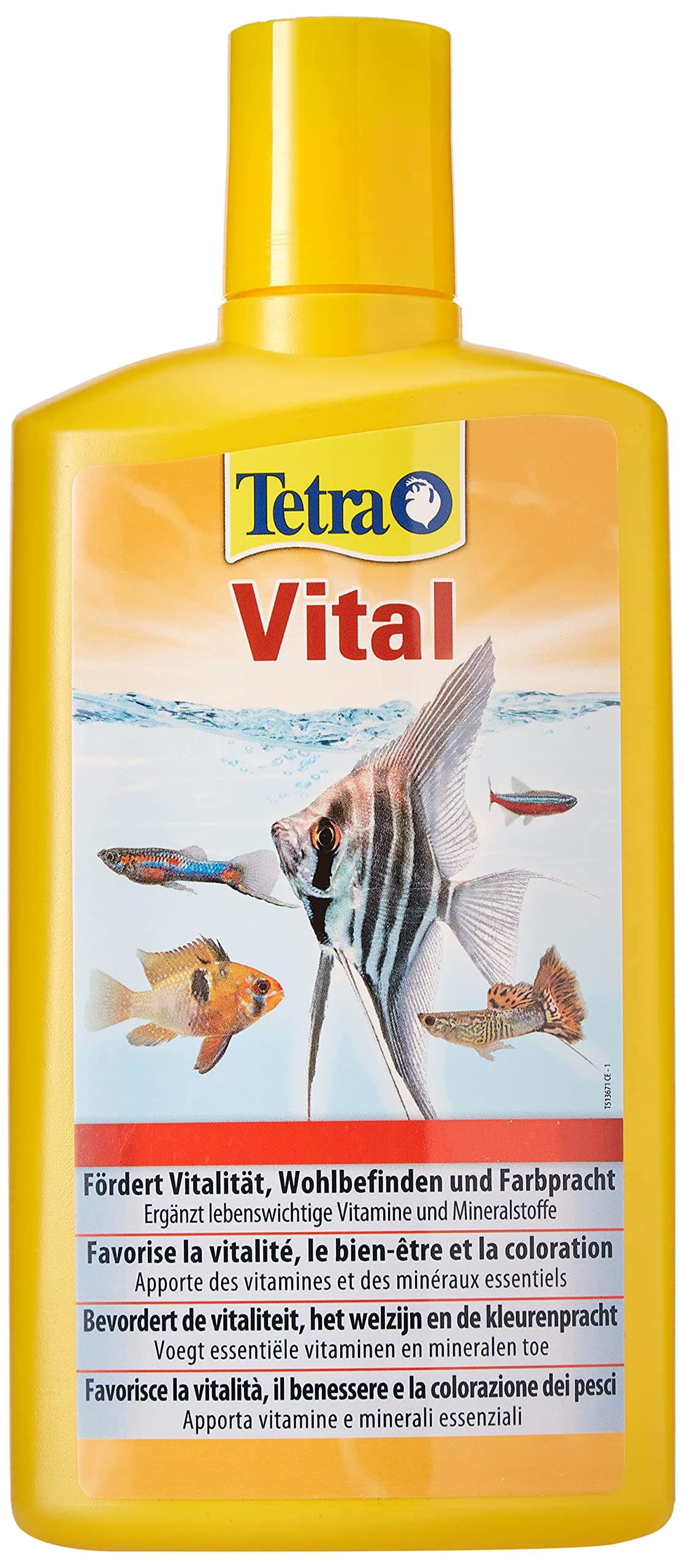 Tetra 736.337 TetraVital, per promuovere la vitalità del sentimento bene e il tripudio di colori di pesci ornamentali, 500 ml