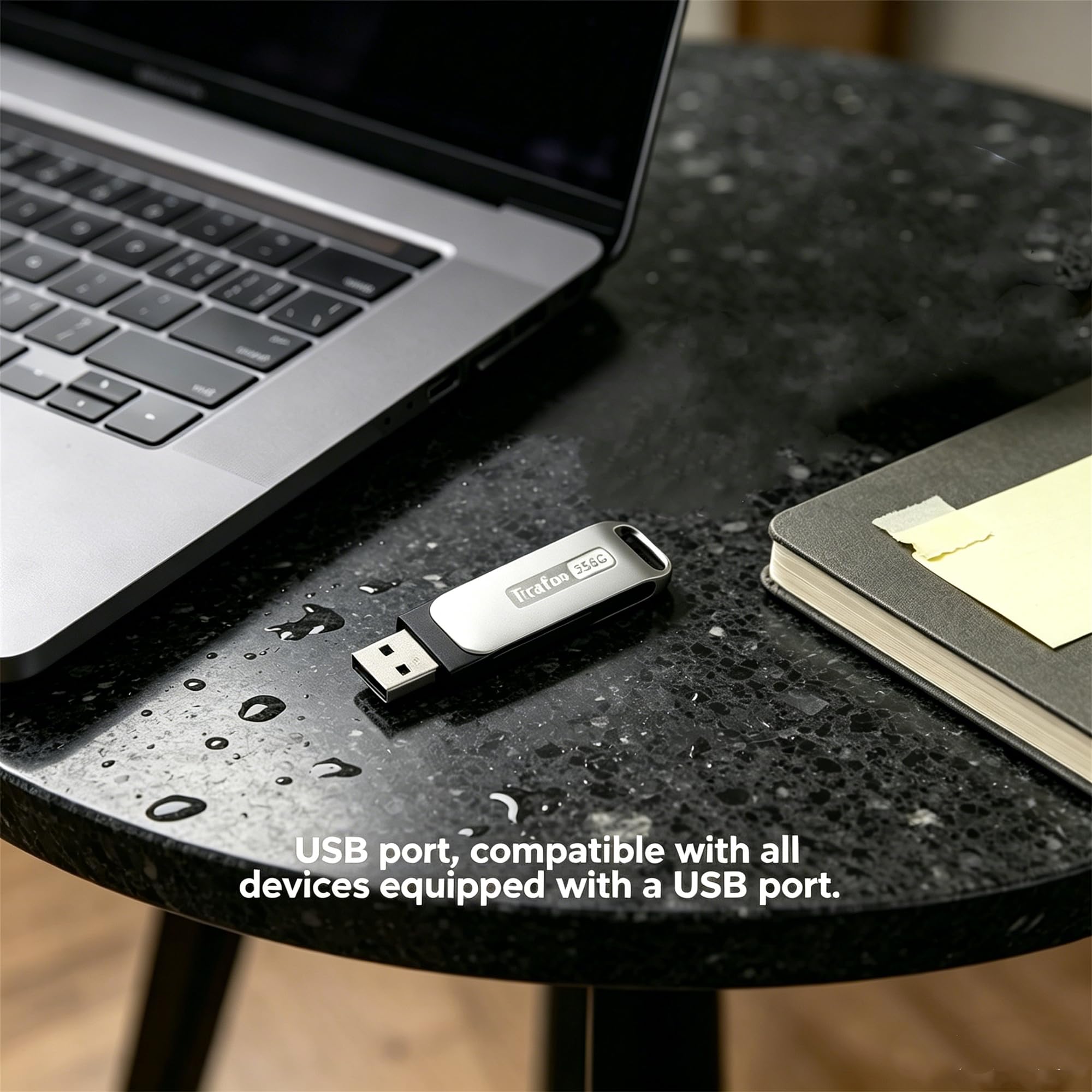 Clé USB USB-C pivotante double USB-A pour PC Android 256 Go