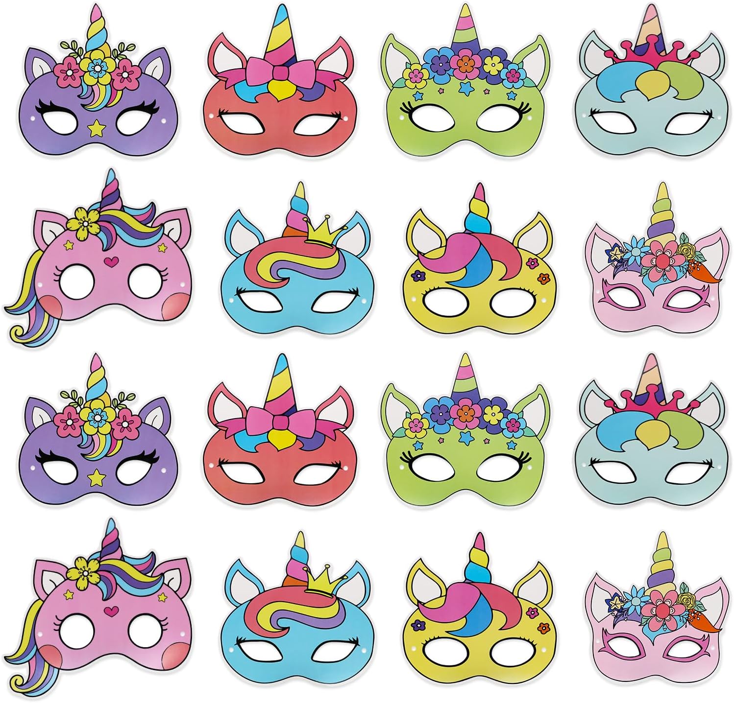 12 Maschere Animali Per Bambini In Cartone - Per Feste, Compleanni E Halloween - Foto 5