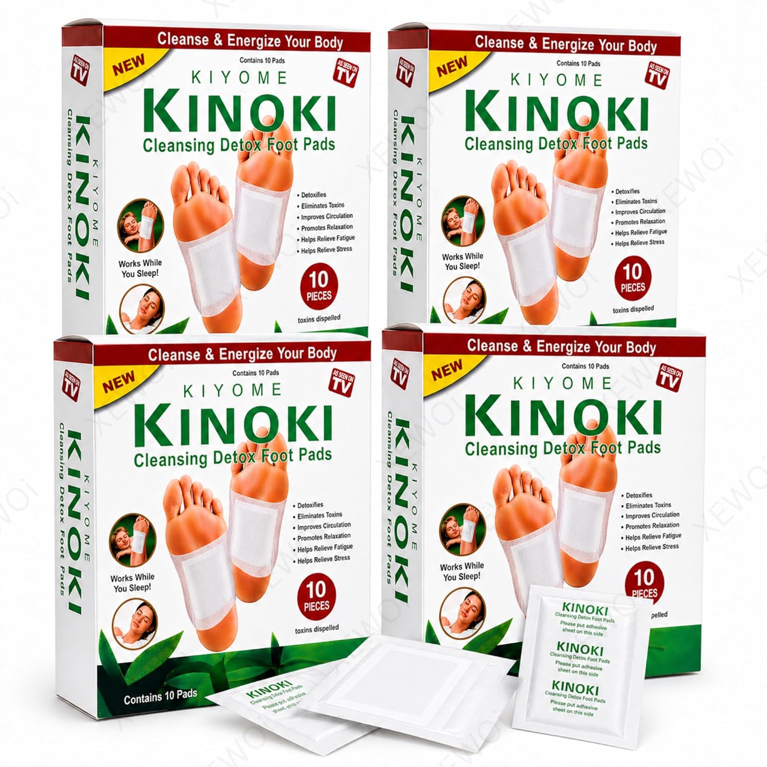 XEWOi Detox Foot Pads for Heel Pain Relief, Herbal Foot Patches for Detoxification & Cleansing, Detoxing Foot Patch for Pa... - Review, Price and Buying Guide