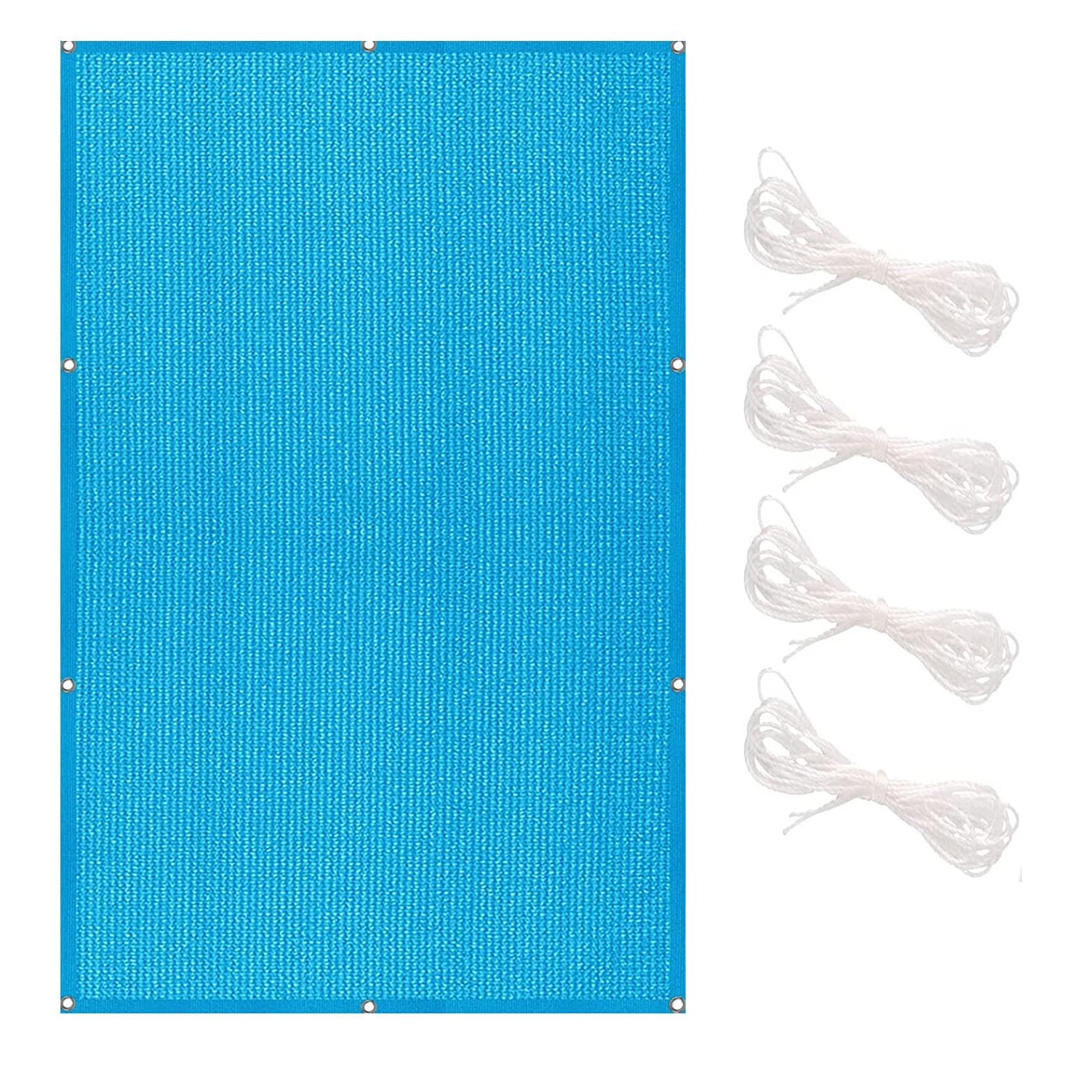 Voile d'ombrage rectangulaire 3.4 x 5 m protection solaire tissu HDPE jardin terrasse