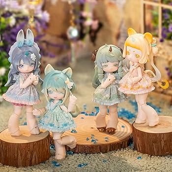 Amazon | Briskyjp 可愛い獣の魔法シリーズ ブラインドボックス 4個の