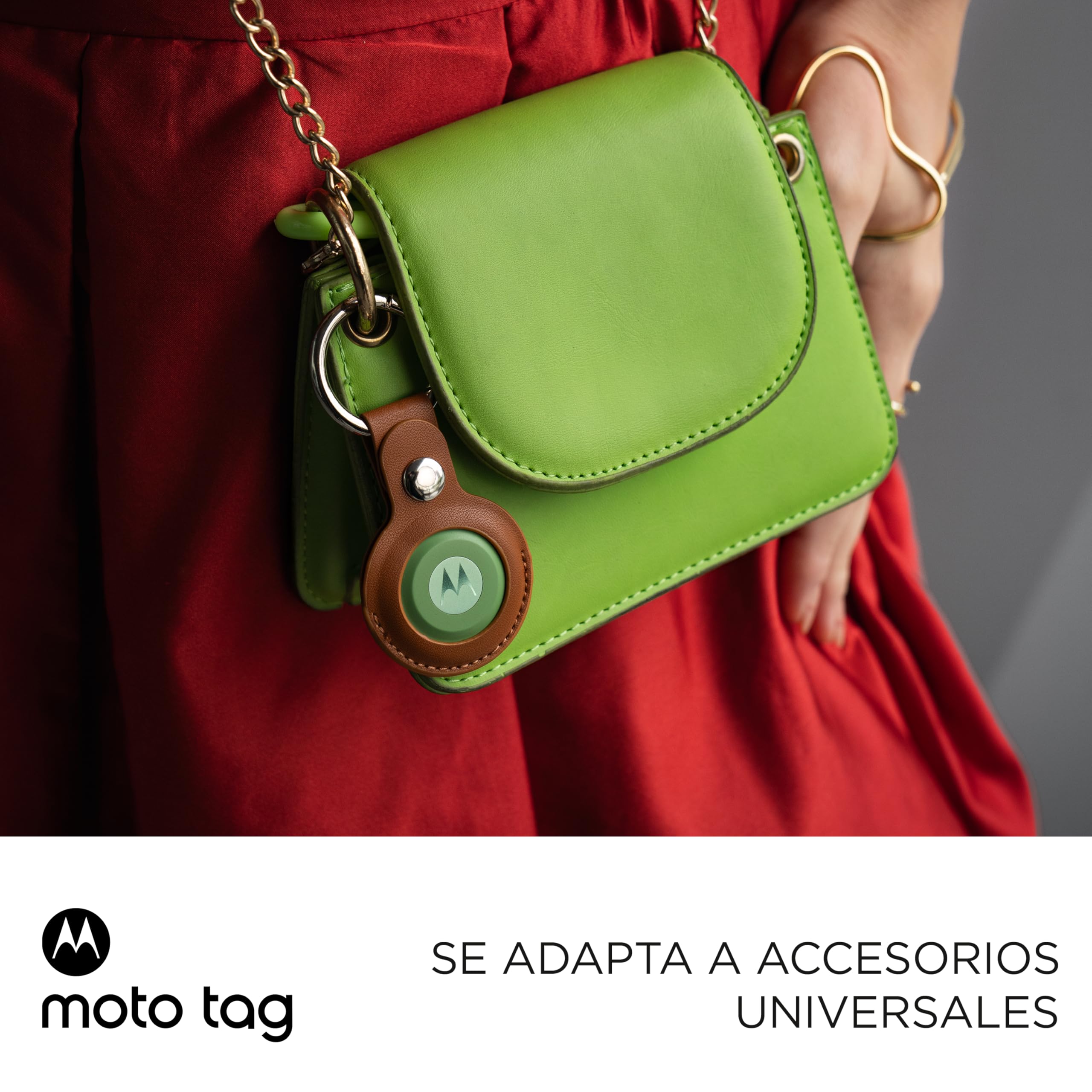 Motorola Moto Tag, fácil de configurar y localizar, protección Frente al Seguimiento no Deseado, Bluetooth y precisión UWB, autonomía 1 año, protección bajo Agua, Pack de 4 (Azul y Verde)