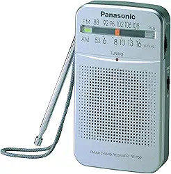 Rádio de bolso Panasonic AM/FM RF-P50 WLM