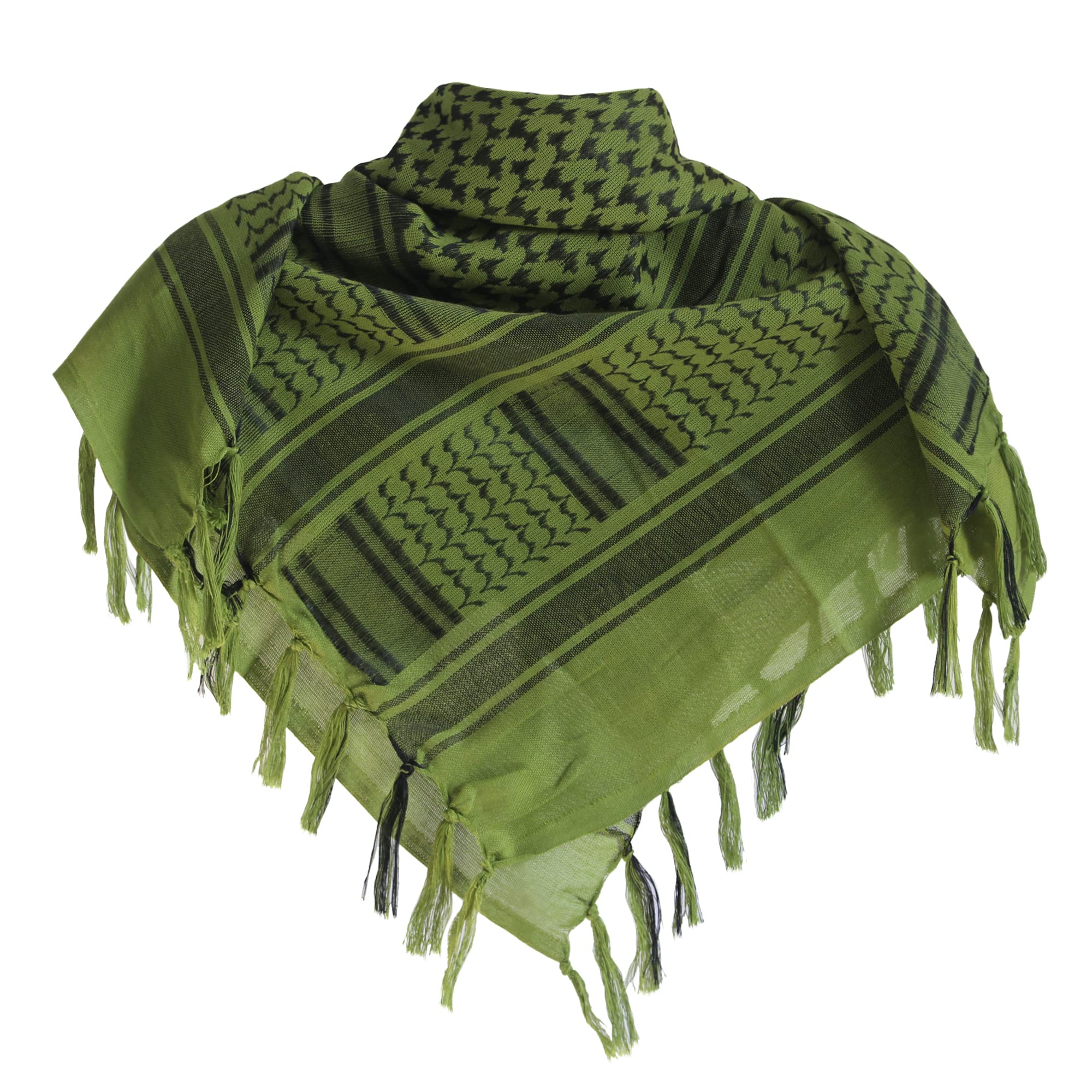 Military Shemagh Tactical Desert 100% Cotton Keffiyeh Scarf Wrap, Shemagh Head Neck Scarf, Arab Scarf