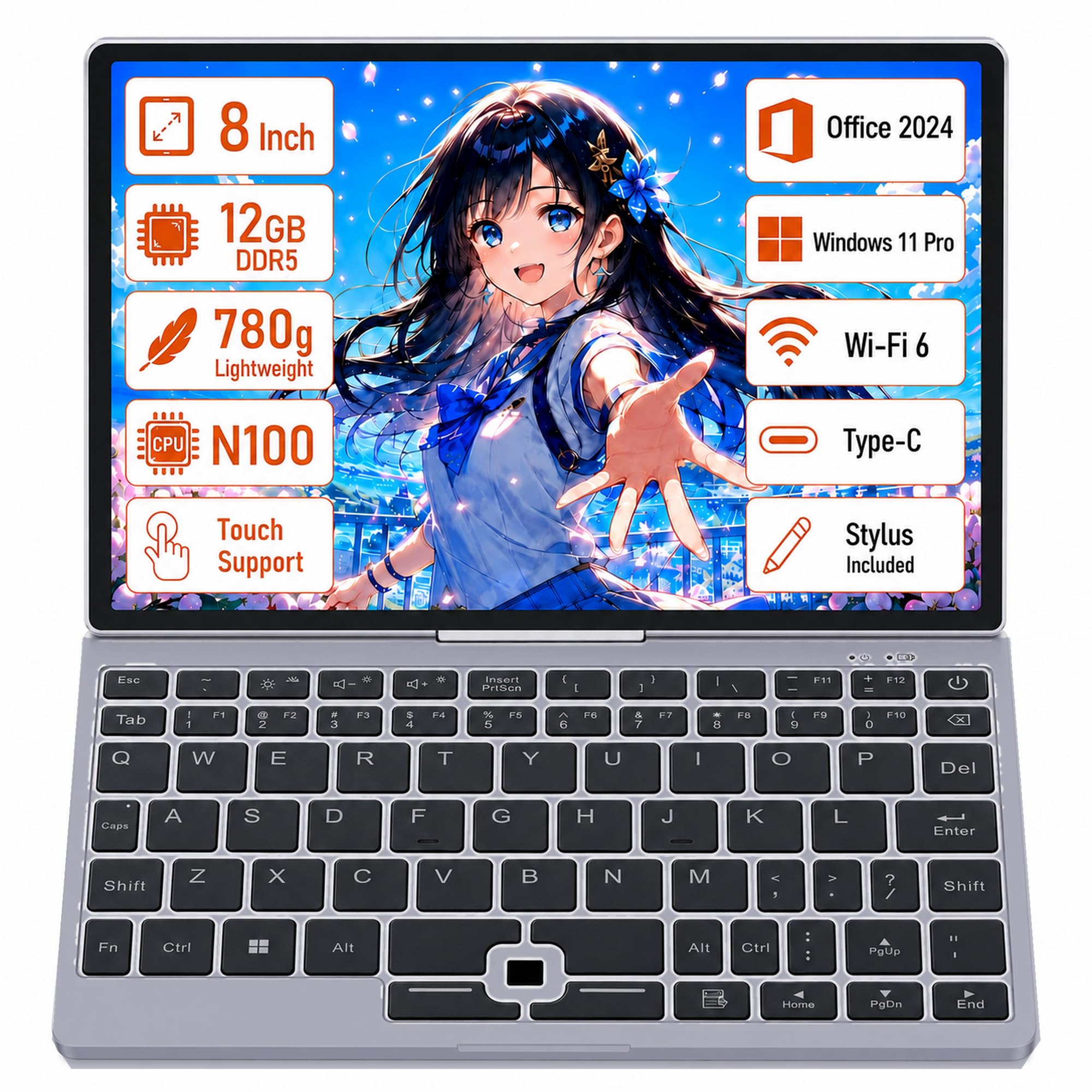 Amazon.co.jp: 【2026年モデル】SERYUB Pocket PC 8インチ 2in1ノート
