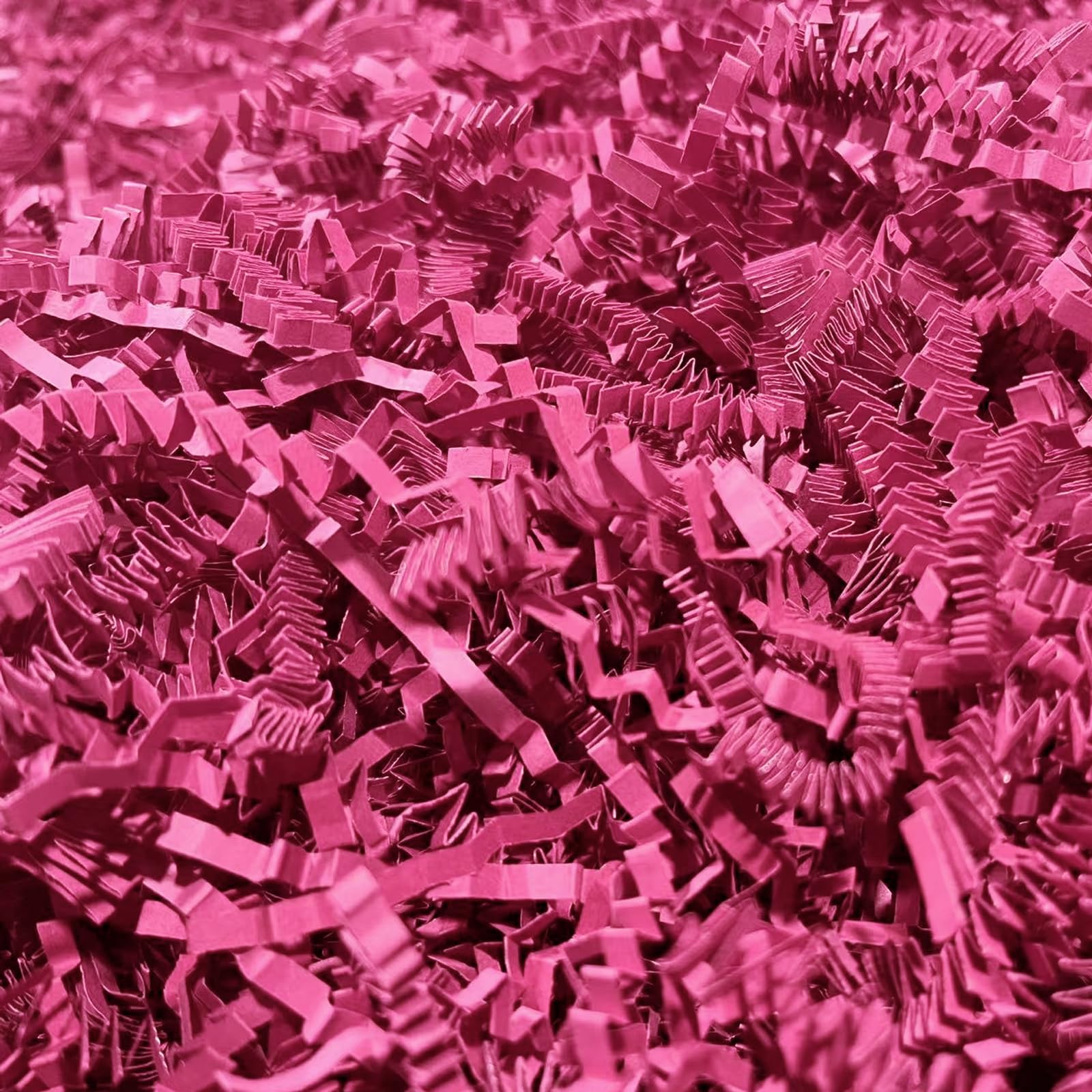 10 LB Fuschia Crinkle Cut Paper Shred Filler Great for Gift Wrapping, Fuschia Basket Fillers, Birthday, Gift Wrapping, Anniversary, Valentine's Day Christmas Party Decor Filling Supplies