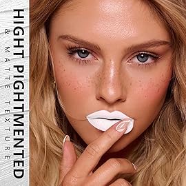 MAKI YIKA White Lipstick for Women Color Stay Long Lasting Lipsticks No Smudge Matte Liquid Lipstick Transferproof Cruelty-Free Lip Color |Rich White