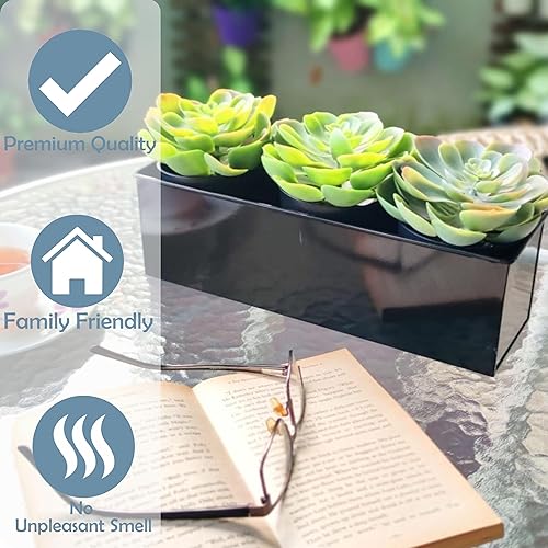 Miniatura 9 de LaLaGreen - Maceta de pared para interiores, paquete de 3, macetas grandes de 16 pulgadas para suculentas montadas en la pared, maceta colgante de