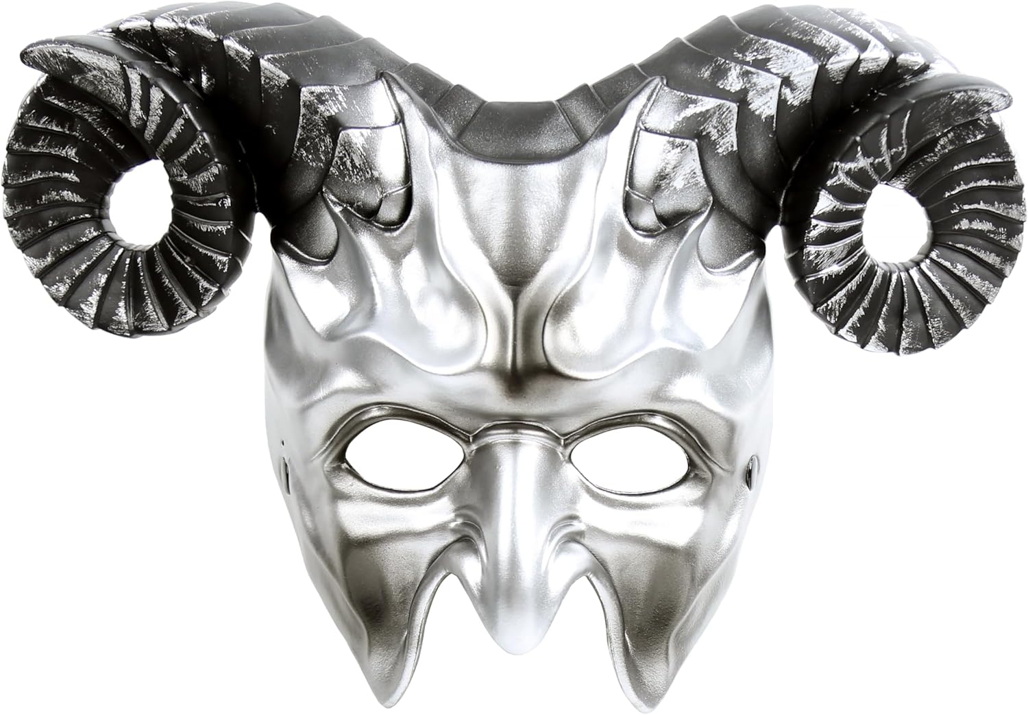 MCJC Devil Goat Horned Mask, Halloween Cosplay Props, Adult Half Face Masquerade Mask, 4 Colors