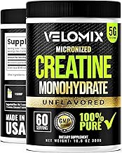 Micronized Creatine Monohydrate Powder - Unflavored and Easy to Mix | Supports Muscle Growth, Recovery, and Strength | 5000mg Per Serv (5g) - 60 Servings