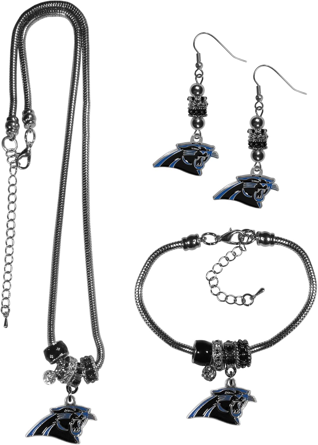 Siskiyou NFL womens Euro Bead Jewelry 3 piece Set