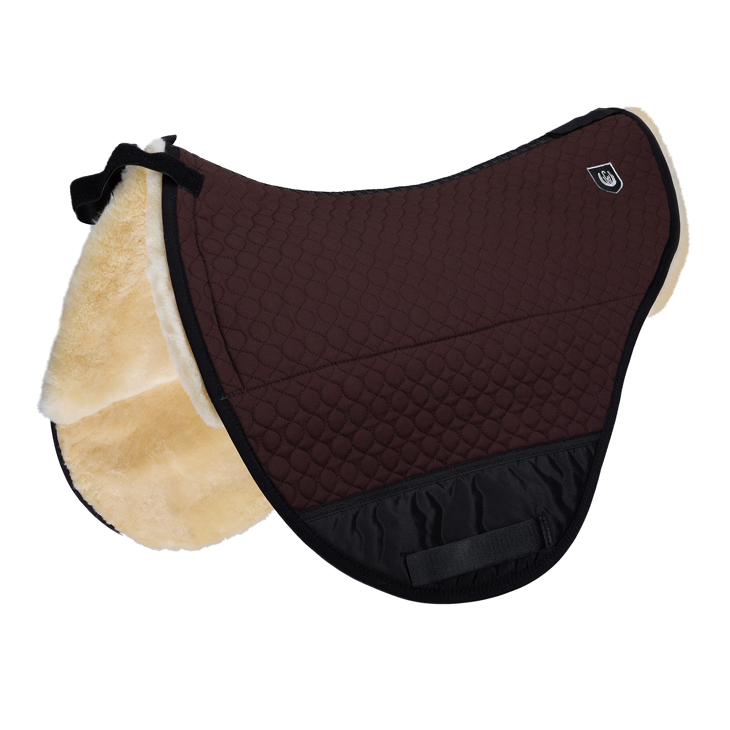 Werner Christ Horse Special for treeless Saddles,Made of Real Sheepskin in Brown Natural Size Full
