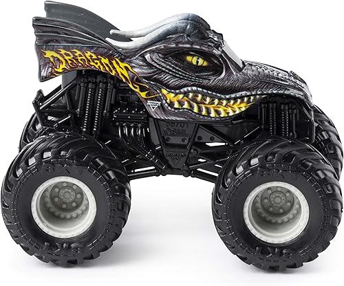 Miniatura 3 de Monster Jam Hot Wheels Dragón escala 164 gris