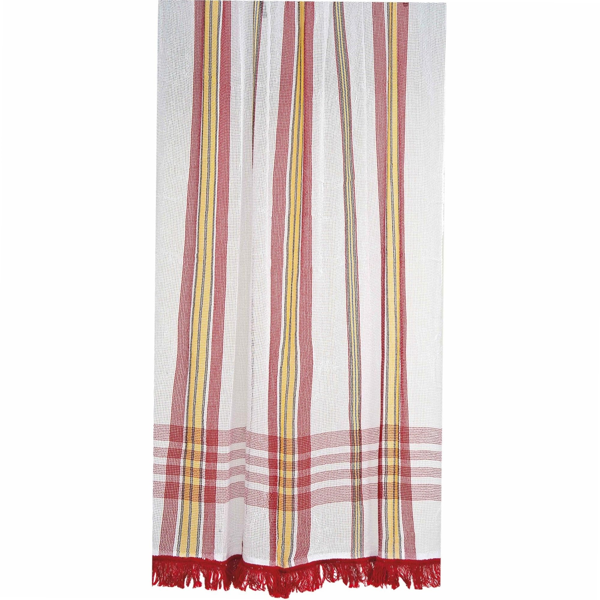 Rideau Marseillais tissé Rouge 225 x 140 cm