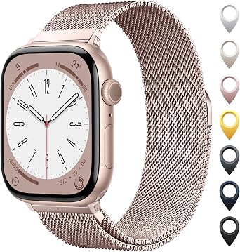 Original Stainless Steel Mesh Loop Compatible with Apple Watch Bands Women | Men 38mm 40mm 41mm 42mm 44mm 45mm 46mm 49mm, Magnetic Clasp for iWatch Bands Series 11 10 9 8 7 6 5 4 Ultra SE 3 2 1