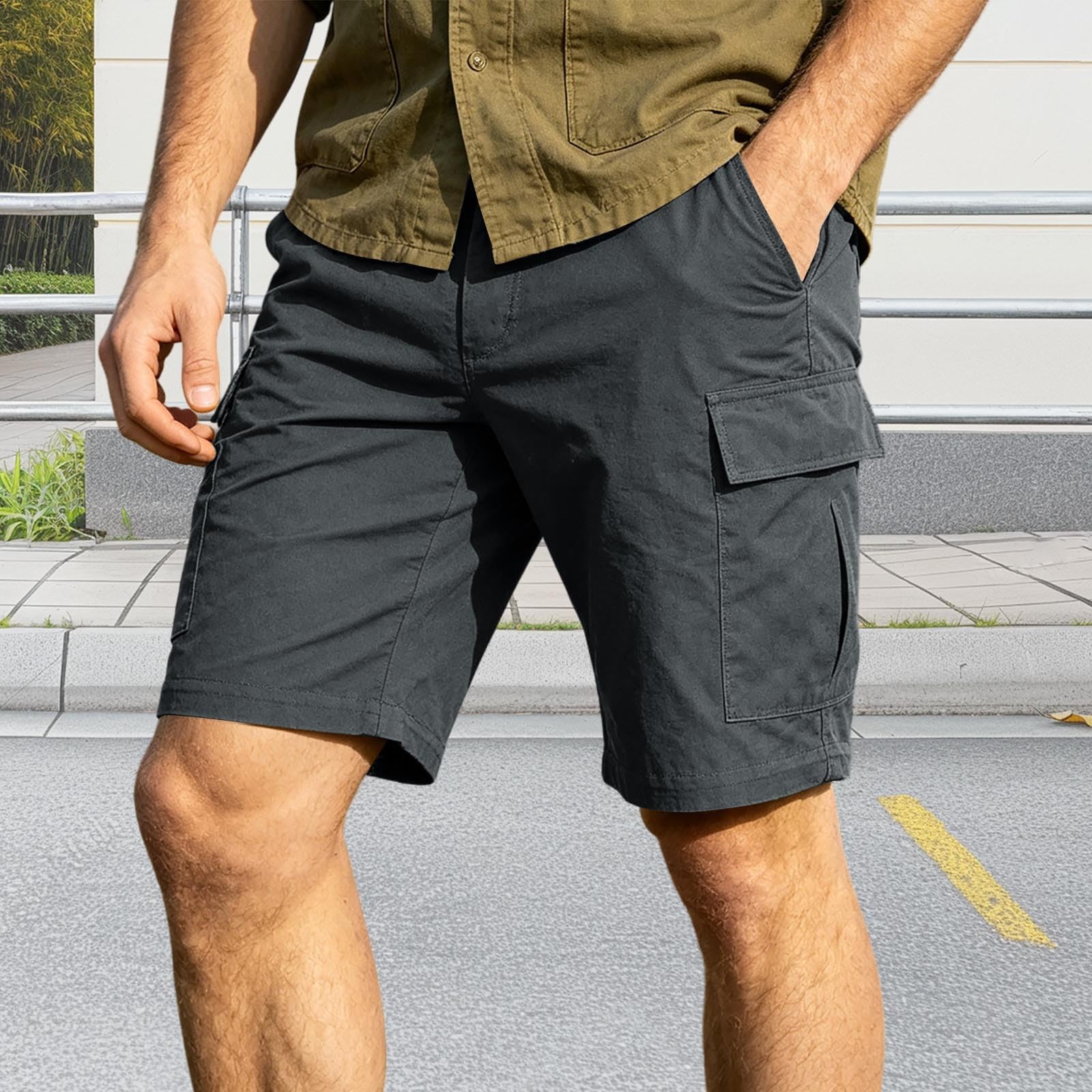 Pantaloni Uomo Estivi Corti, Pantaloni Uomo Tuta | Pantaloni casual elasticizzati con rimovibili per attività all'aperto e per l'uso quotidiano Traspiranti comodi