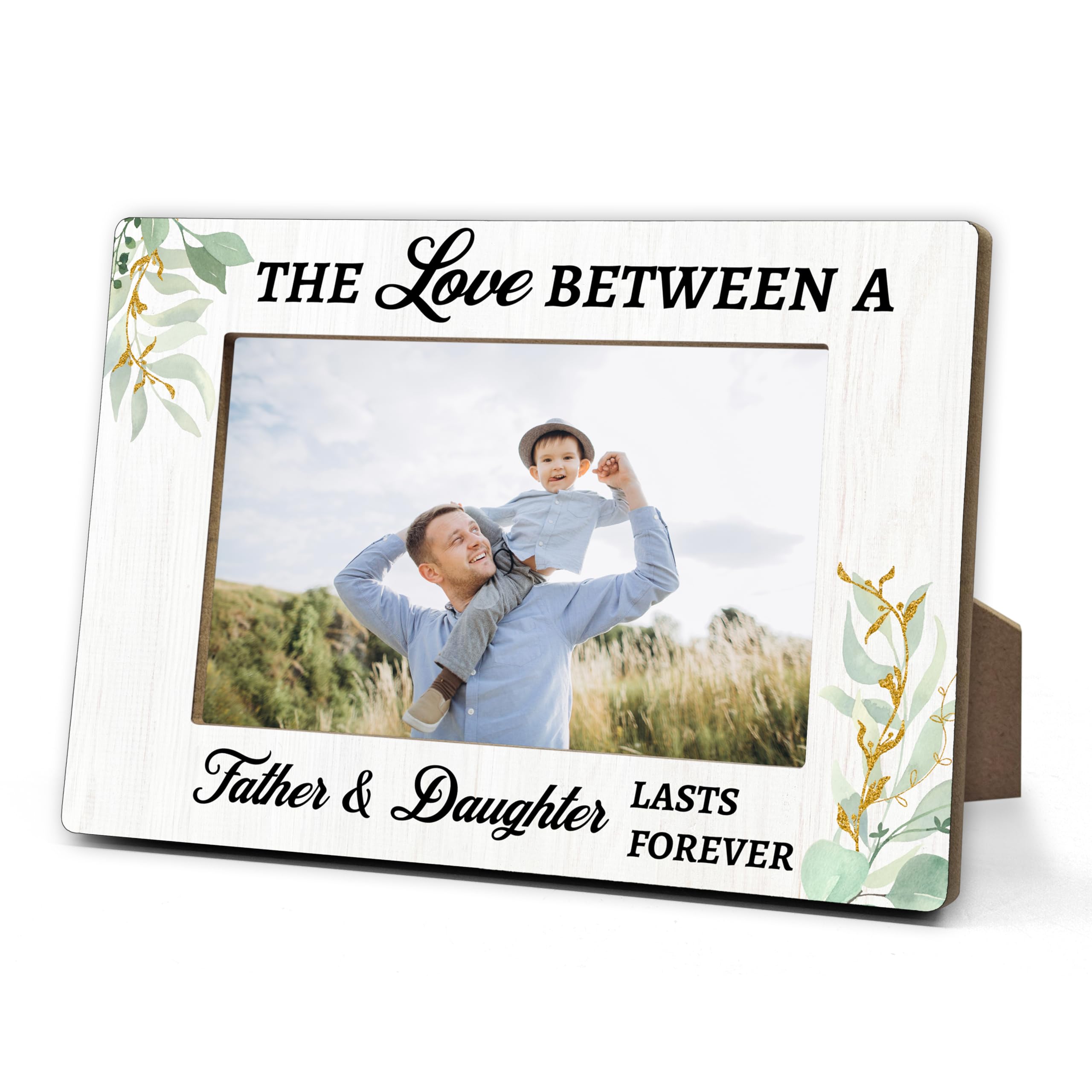 Dad Picture Frames, Father And Daughters Photo Frame, Best Dad Ever Gifts For Dads Birthday Christmas Thanksgiving, Father's Day Gifts For Papa Father